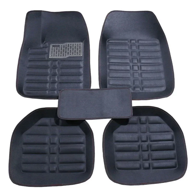5 stks Premium Gemakkelijk Sch - Car Floor Mats Universal Waterproof Leather recensie en prijs