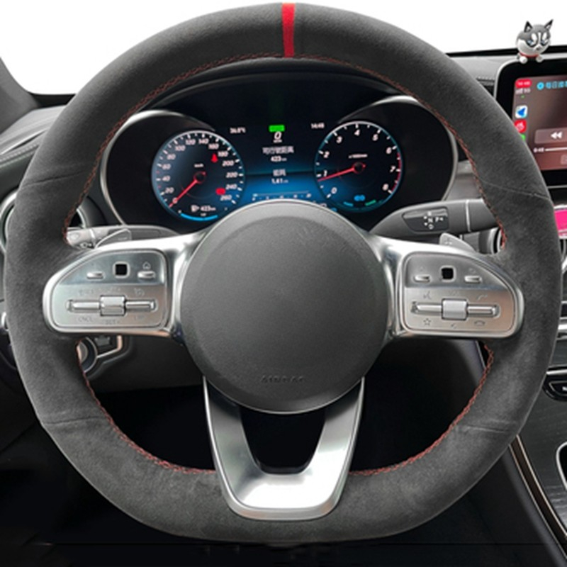 Antislip Zwart Suède Gevlochte - Car Steering Wheel Cover Anti Slip Breathable recensie en prijs