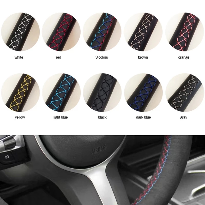 Aangepaste Auto Stuurhoes Anti - Car Steering Wheel Cover Anti Slip Breathable recensie en prijs