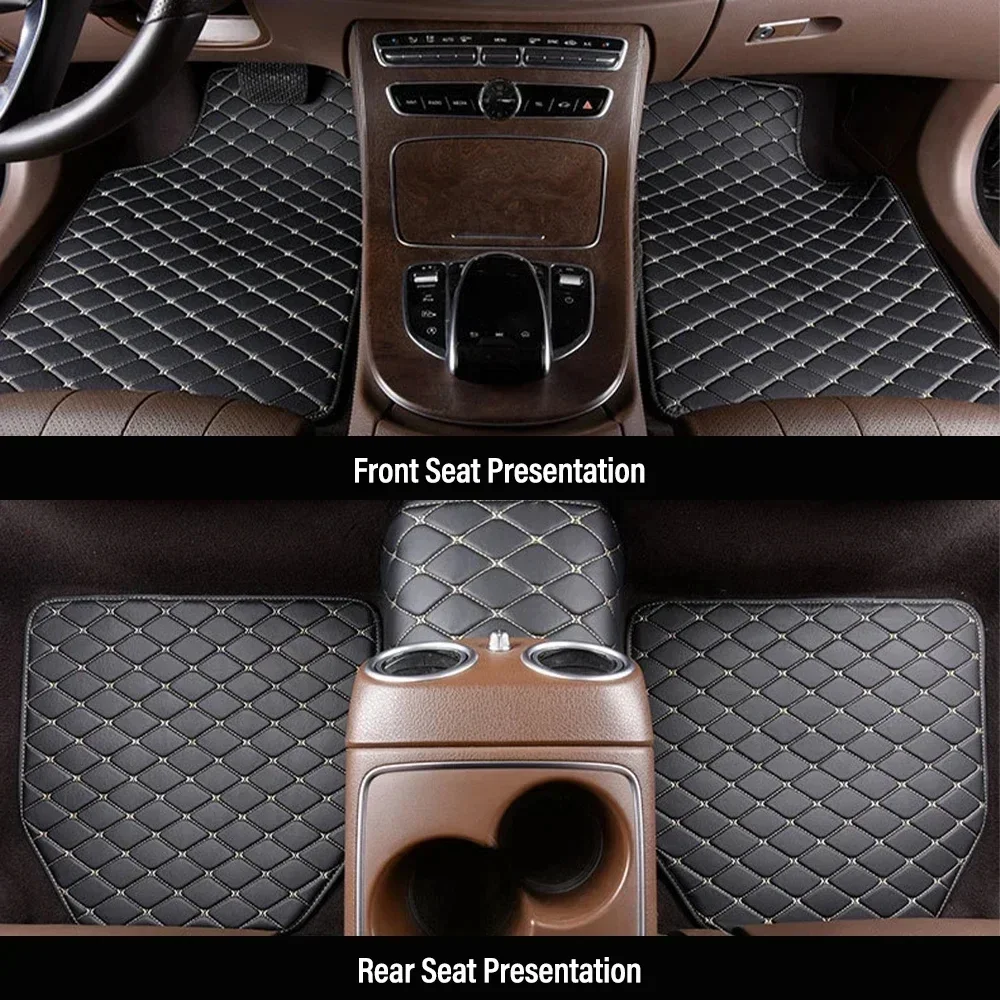 Autovloermatten 4 STUKS Univer - Car Floor Mats Universal Waterproof Leather recensie en prijs
