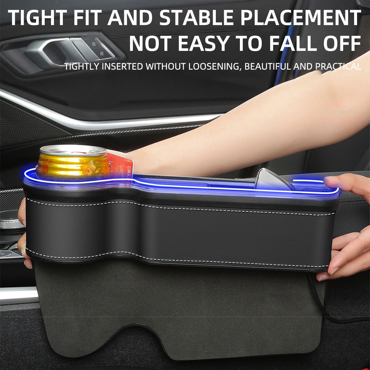 Autostoel kierenopvuller beker - Seat Gap Filler Organizer With Usb Charger recensie en prijs