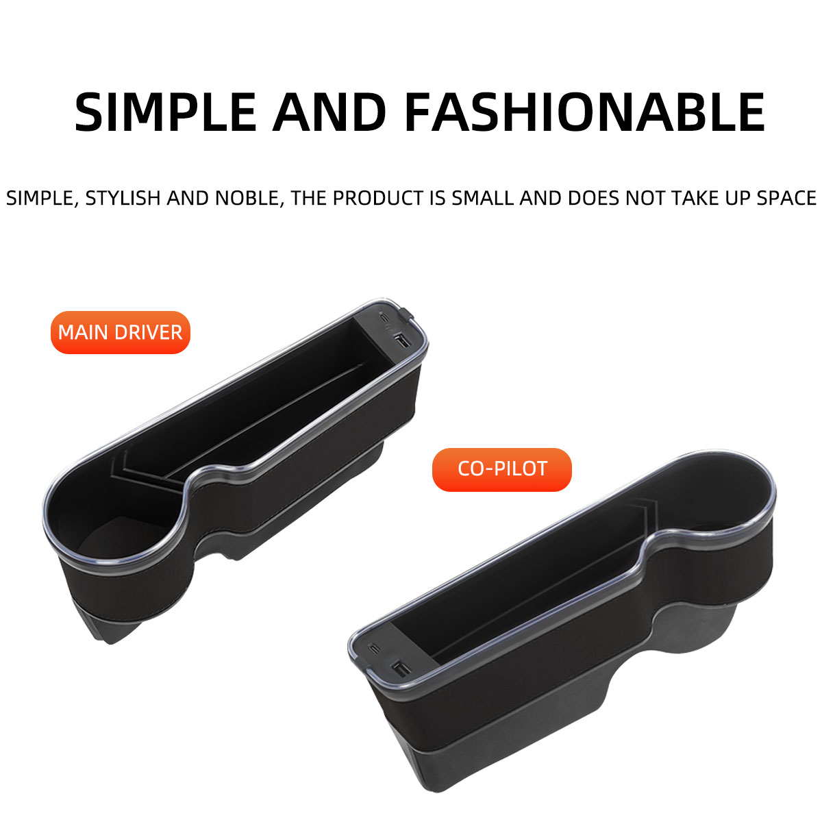 Autostoel kierenopvuller beker - Seat Gap Filler Organizer With Usb Charger recensie en prijs