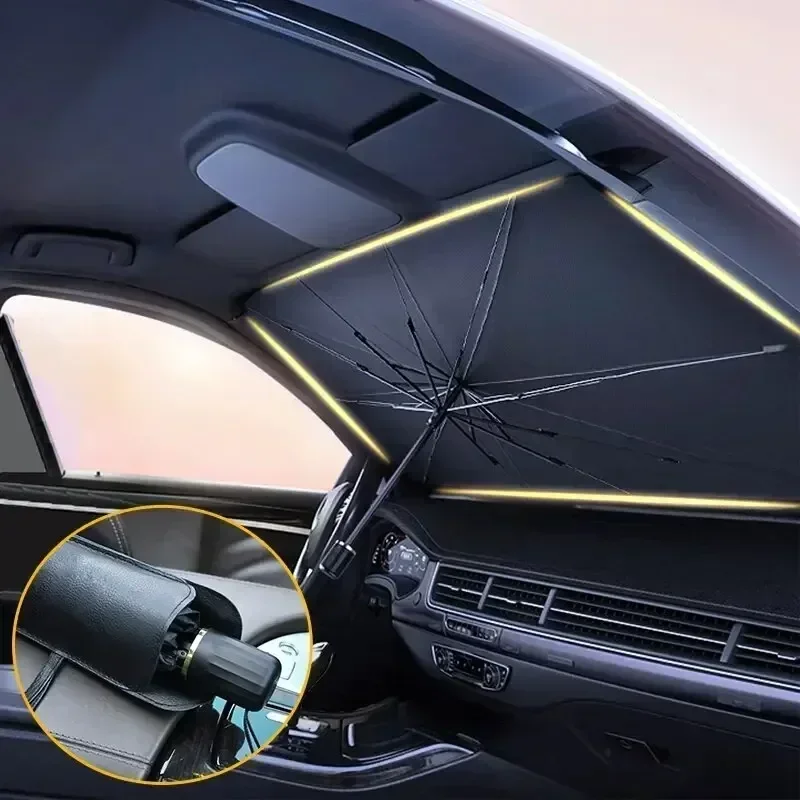 Multifunctionele, handige opvo - Car Sunshade Windshield Umbrella Foldable recensie en prijs