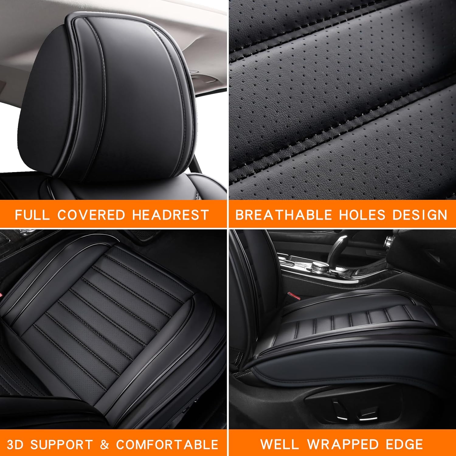 5-delige complete set autostoe - Leather Car Seat Covers Full Set Universal recensie en prijs