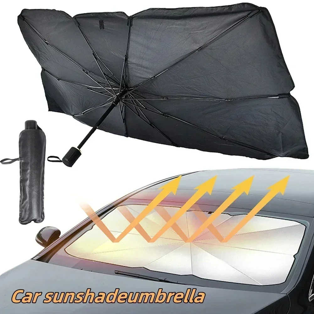 Autozonnescherm, opvouwbaar, v - Car Sunshade Windshield Umbrella Foldable recensie en prijs