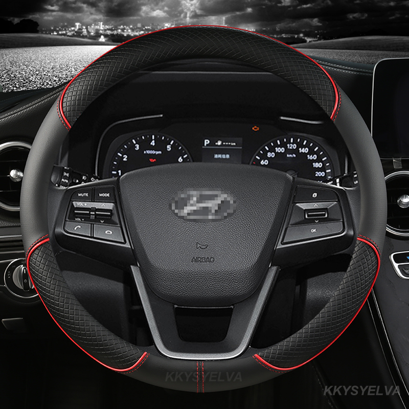 Microfiber Lederen Auto Stuurh - Car Steering Wheel Cover Anti Slip Breathable recensie en prijs