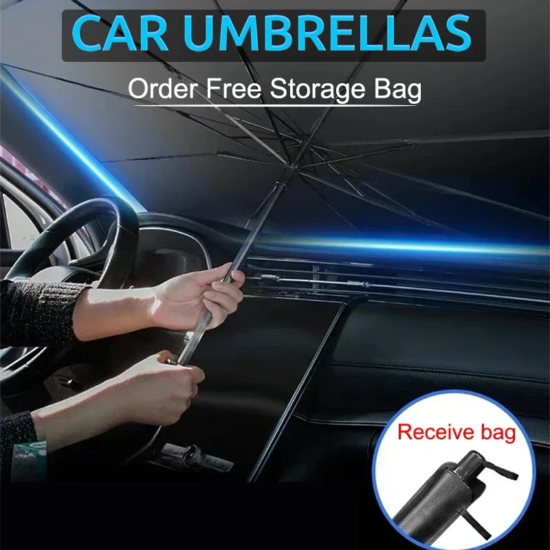 Opvouwbare autozonnescherm par - Car Sunshade Windshield Umbrella Foldable recensie en prijs