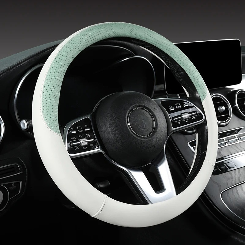 Geperforeerde nappaleer autost - Car Steering Wheel Cover Anti Slip Breathable recensie en prijs