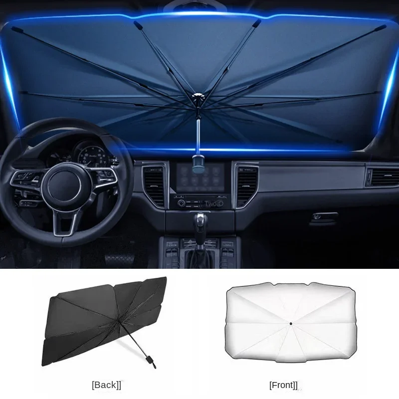 Autozonnescherm, paraplu-type  - Car Sunshade Windshield Umbrella Foldable recensie en prijs