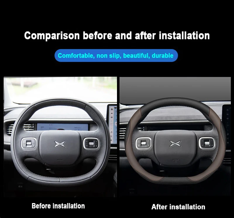 Auto Stuurhoes Wrap Houder voo - Car Steering Wheel Cover Anti Slip Breathable recensie en prijs