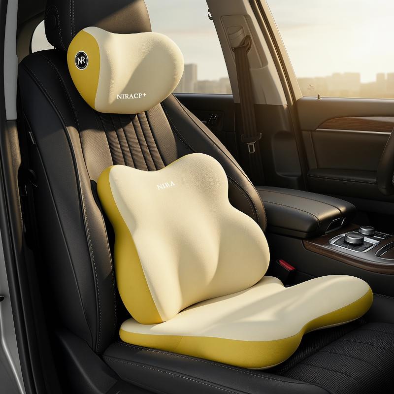 Autostoel Lendensteun en Nekku - Memory Foam Car Neck Pillow Lumbar Support recensie en prijs