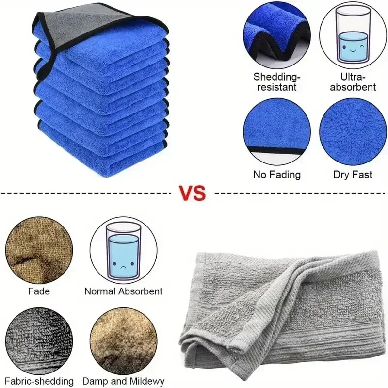 Autowasdoek 1/5 stuks Microvez - Microfiber Car Drying Towel Super Absorbent recensie en prijs