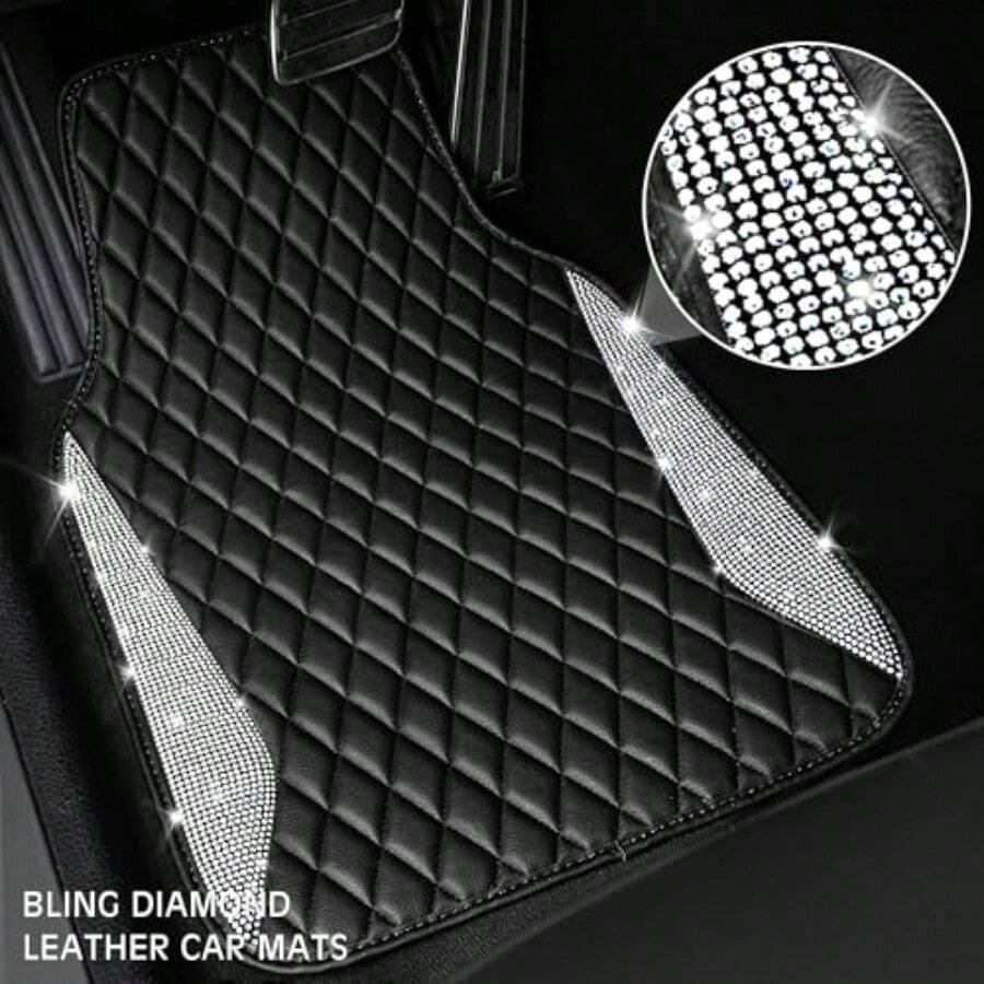 Leren automatten Glanzende dia - Car Floor Mats Universal Waterproof Leather recensie en prijs