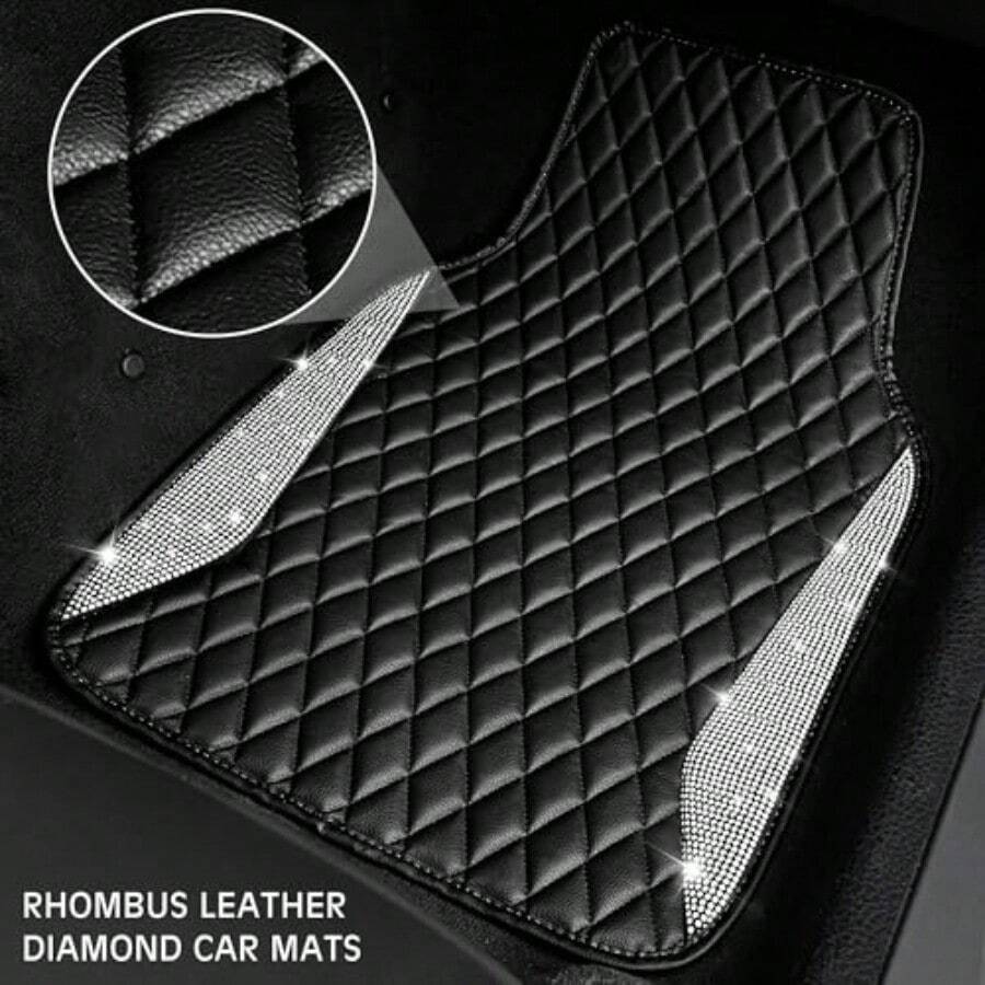 Leren automatten Glanzende dia - Car Floor Mats Universal Waterproof Leather recensie en prijs