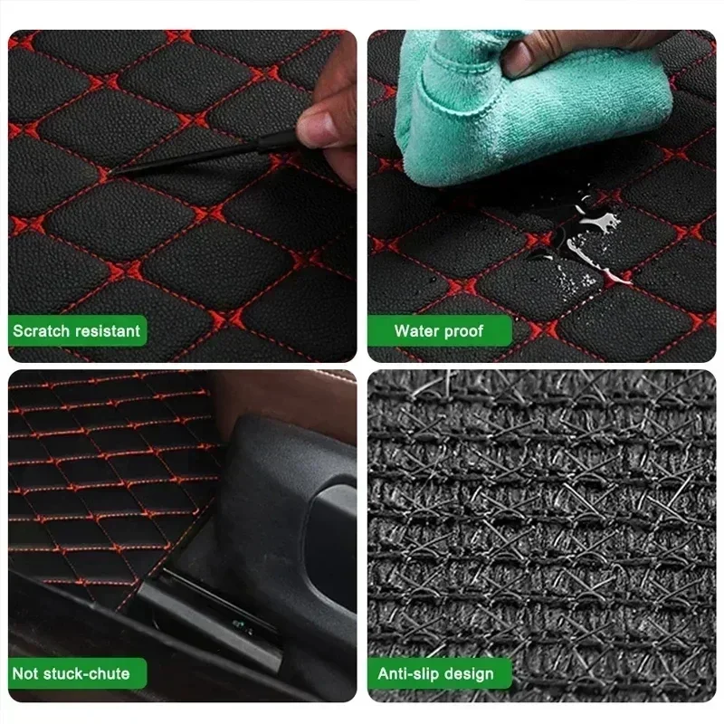 Autovloermatten 4-delige set,  - Car Floor Mats Universal Waterproof Leather recensie en prijs
