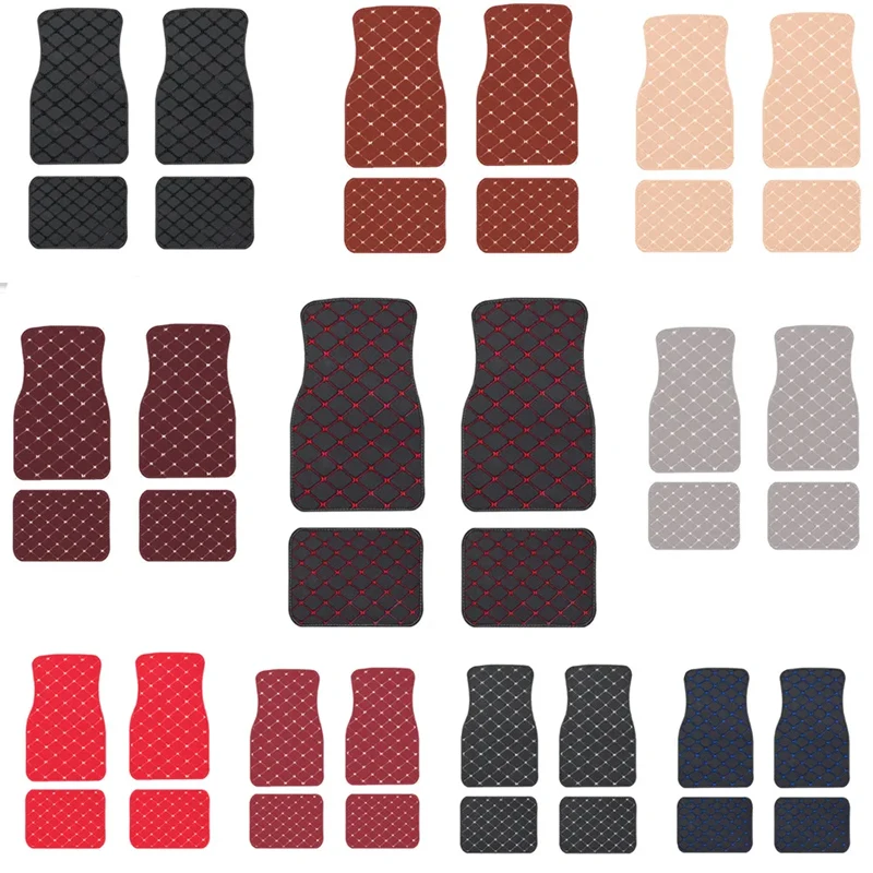 Auto Vloermatten 4 STKS Univer - Car Floor Mats Universal Waterproof Leather recensie en prijs