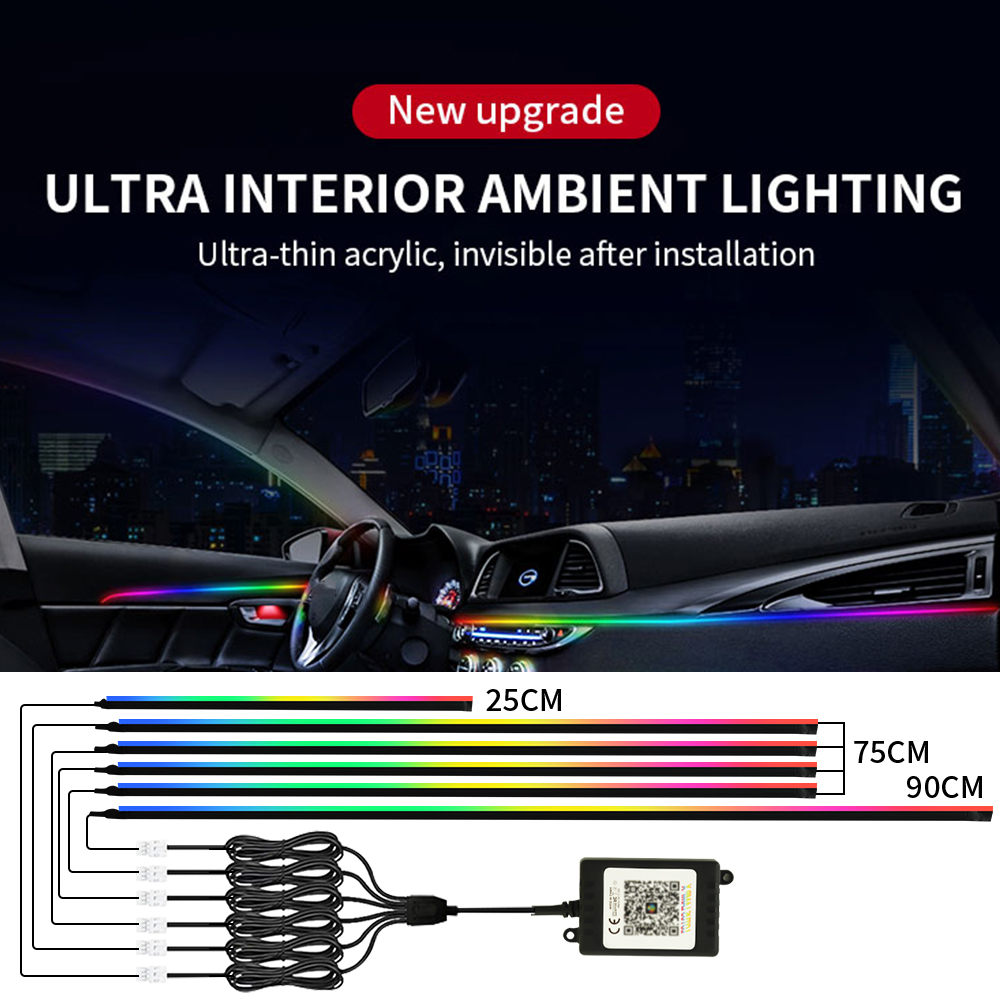 Symphony Auto Omgevingsverlich - Led Ambient Interior Car Lights App Control recensie en prijs
